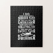 Ich bin ein Schwimmer Funny Swimming Pool Schwimme Puzzle (Vertikal)