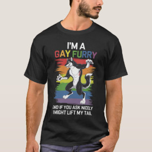 Ich bin ein schwuler Fellfuchs Regenbogen-LGBTQ-St T-Shirt