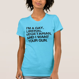 Ich bin ein schwuler, liberaler Vegetarier T-Shirt