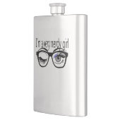 Ich bin ein sehr Nerdy Girl mit Periwinkle Eye Sha Flachmann (Links)