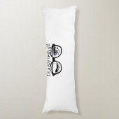 Ich bin ein sehr Nerdy Girl mit Periwinkle Eye Sha Seitenschläferkissen (Vorderseite Vertikal)