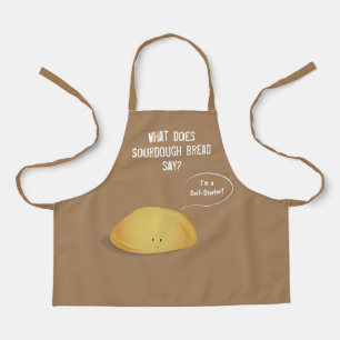 Ich bin ein selbst-starter Brot Brot Brot braun we Schürze