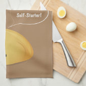 Ich bin ein Selbststarter-Rohbrot Geschirrtuch (Viertel Falte)