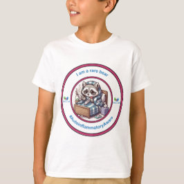 "Ich bin ein seltener Bär" in Rosa T-Shirt