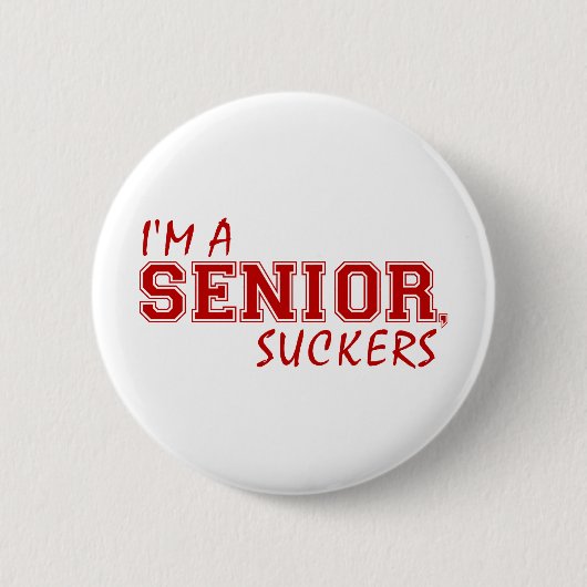 Ich bin ein Seniorenschwätzer Button (Vorderseite)