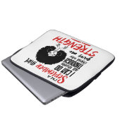 Ich bin ein September Mädchen beten schwarze König Laptopschutzhülle (Vorne Knopf)