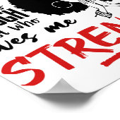 Ich bin ein September Mädchen beten schwarze König Poster (Ecke)