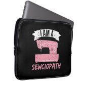 Ich bin ein Sewciopath Sewing Quilting Laptopschutzhülle (Vorne Rechts)