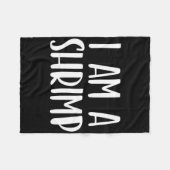 Ich bin ein Shrimp Halloween, ich bin einfach Kost Fleecedecke (Vorderseite (Horizontal))