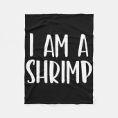 Ich bin ein Shrimp Halloween, ich bin einfach Kost Fleecedecke (Vorderseite)