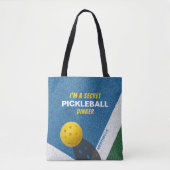 ICH BIN EIN SICHERES PICKLEBALLDINKER-Funny Zitat Tasche (Vorderseite)
