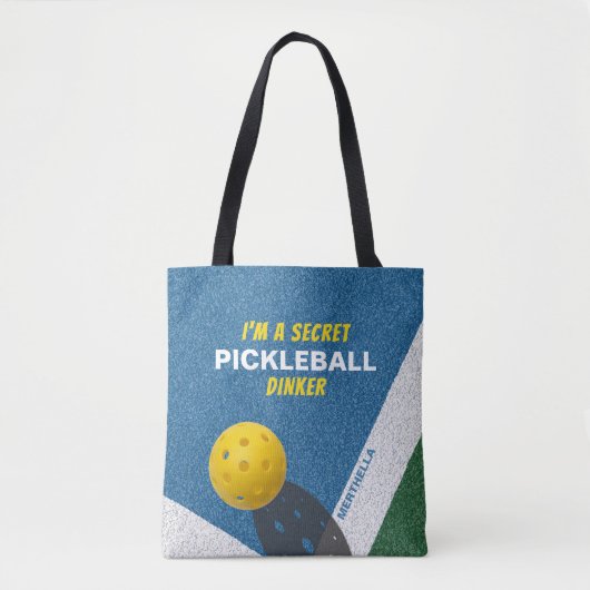 ICH BIN EIN SICHERES PICKLEBALLDINKER-Funny Zitat Tasche (Vorderseite)