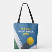 ICH BIN EIN SICHERES PICKLEBALLDINKER-Funny Zitat Tasche (Rückseite)