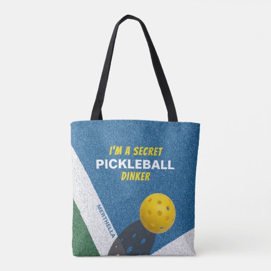 ICH BIN EIN SICHERES PICKLEBALLDINKER-Funny Zitat Tasche (Rückseite)