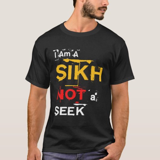 Ich bin ein Sikh, nicht ein Suchvorgang T-Shirt (Vorderseite)
