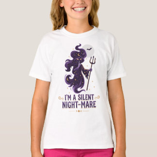 Ich bin ein Silent Night-Mare Halloween-Design T-Shirt