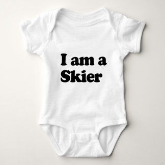 Ich bin ein Skifahrer Baby Strampler