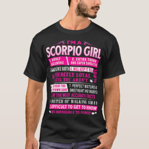 Ich bin ein Skorpio Girl Scorpio Geburtstag T-Shirt