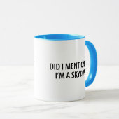 Ich bin ein Skydiver Tasse (VorderseiteRechts)