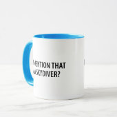 Ich bin ein Skydiver Tasse (Vorderseite Links)