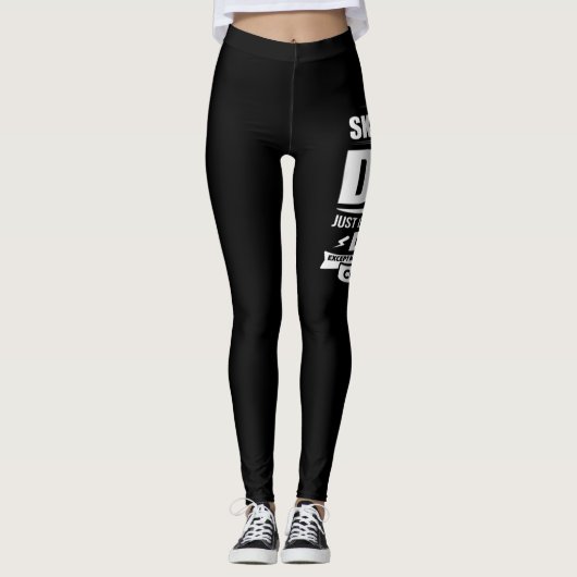 Ich bin ein Skydiving Vater TShirt Leggings (Vorderseite)
