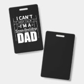 Ich bin ein Snowboarder-Vater Ausweis (Vorder- & Rückseite)