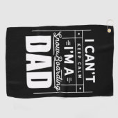 Ich bin ein Snowboarder-Vater Golfhandtuch (Horizontal)