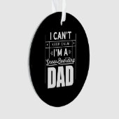 Ich bin ein Snowboarder-Vater Ornament (Vorderseite)