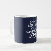 Ich bin EIN SNOWBOARDING-VATER Kaffeetasse (Vorderseite Links)