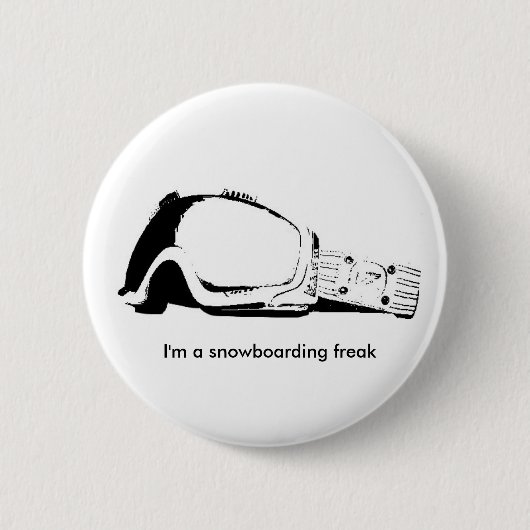 Ich bin ein Snowboardingfreak Button (Vorderseite)