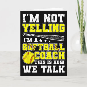 Ich bin ein Softball-Trainer Lustiger Softball-Tra Karte