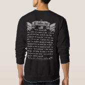 Ich bin ein Soldat auf dem schwarzen Sweatshirt (Rückseite)