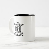 Ich bin ein Sound-Typ, den ich ohne Feedback-Audio Zweifarbige Tasse (Vorderseite Links)