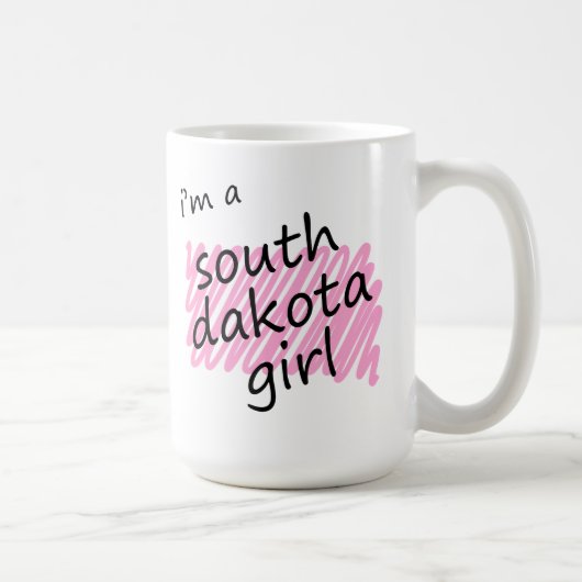 Ich bin ein South- Dakotamädchen Kaffeetasse (Rechts)