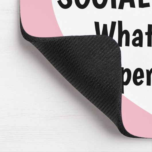 Ich bin ein Sozialarbeiter, was Ihr Supermacht Mousepad (Ecke)