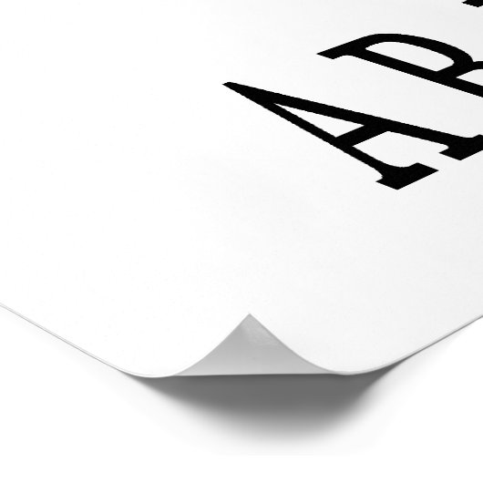 Ich bin ein spanischer Professor und kein Babysitt Poster (Ecke)