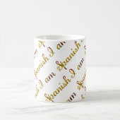 Ich bin ein spanisches Country Pride Typografy Pat Kaffeetasse (Mittel)