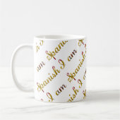 Ich bin ein spanisches Country Pride Typografy Pat Kaffeetasse (Links)