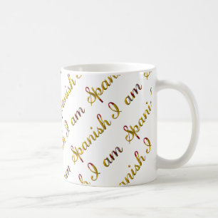 Ich bin ein spanisches Country Pride Typografy Pat Kaffeetasse