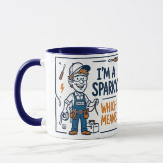 Ich bin ein Sparky-Elektriker-Geschenk Tasse
