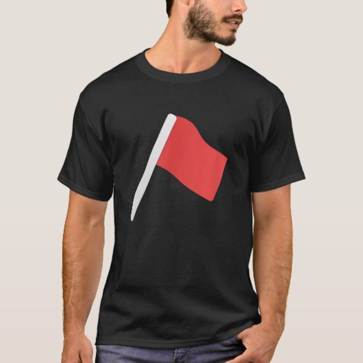 Ich bin ein spazierender Red Flag lustige Neuheit T-Shirt (Vorderseite)