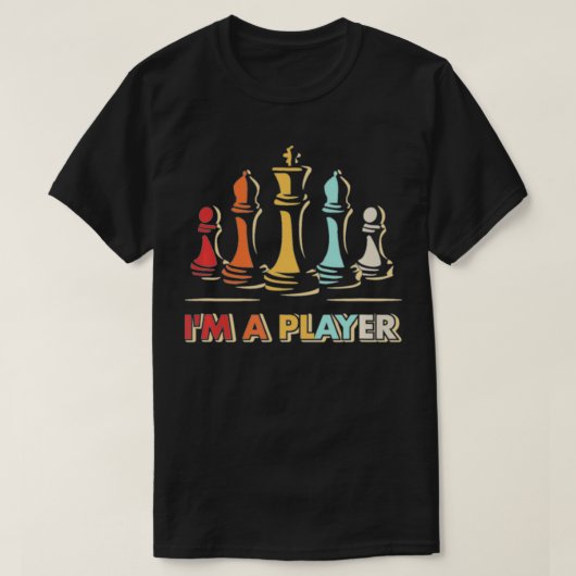 Ich bin ein Spieler Schach-Funny T-Shirt (Design vorne)