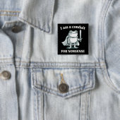 Ich bin ein Sprachrohr für Unsinn Lustiger Frosch Button (Beispiel)