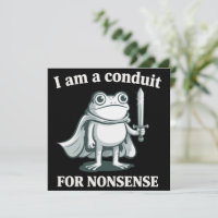 Ich bin ein Sprachrohr für Unsinn Lustiger Frosch 