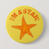 Ich bin ein Star (Fisch) Starfish Beach Vacation O Button (Vorderseite)