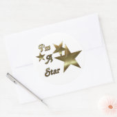 Ich bin ein Star Runder Aufkleber (Umschlag)