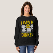 Ich bin ein starker Binker-Pickleball Sweatshirt (Vorne ganz)