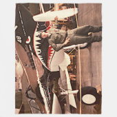 ICH BIN EIN STARKER VETERANISCHER FLEISCHBLANKET FLEECEDECKE (Vorderseite)