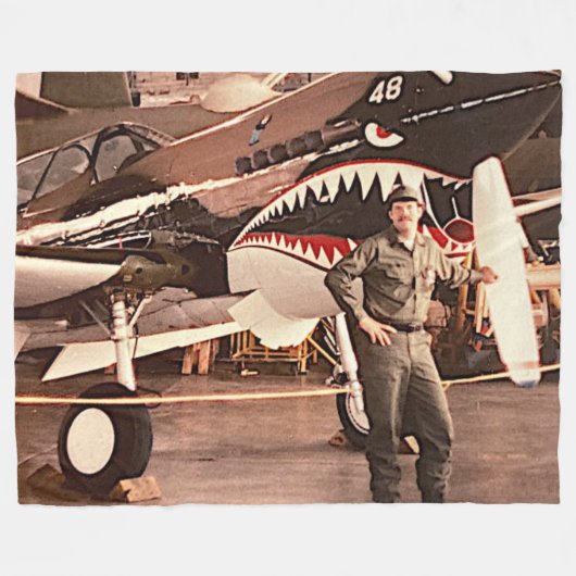 ICH BIN EIN STARKER VETERANISCHER FLEISCHBLANKET FLEECEDECKE (Vorderseite (Horizontal))