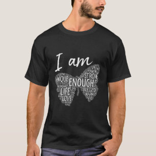 Ich bin ein starkes Gesetz der positiven Bekräftig T-Shirt